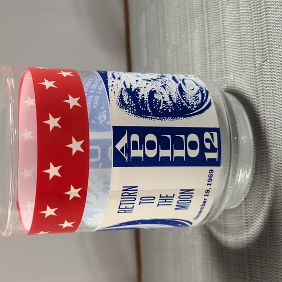 Set of two "Apollo 12" Return to the moon drinking glasses - Picture 4 of 6